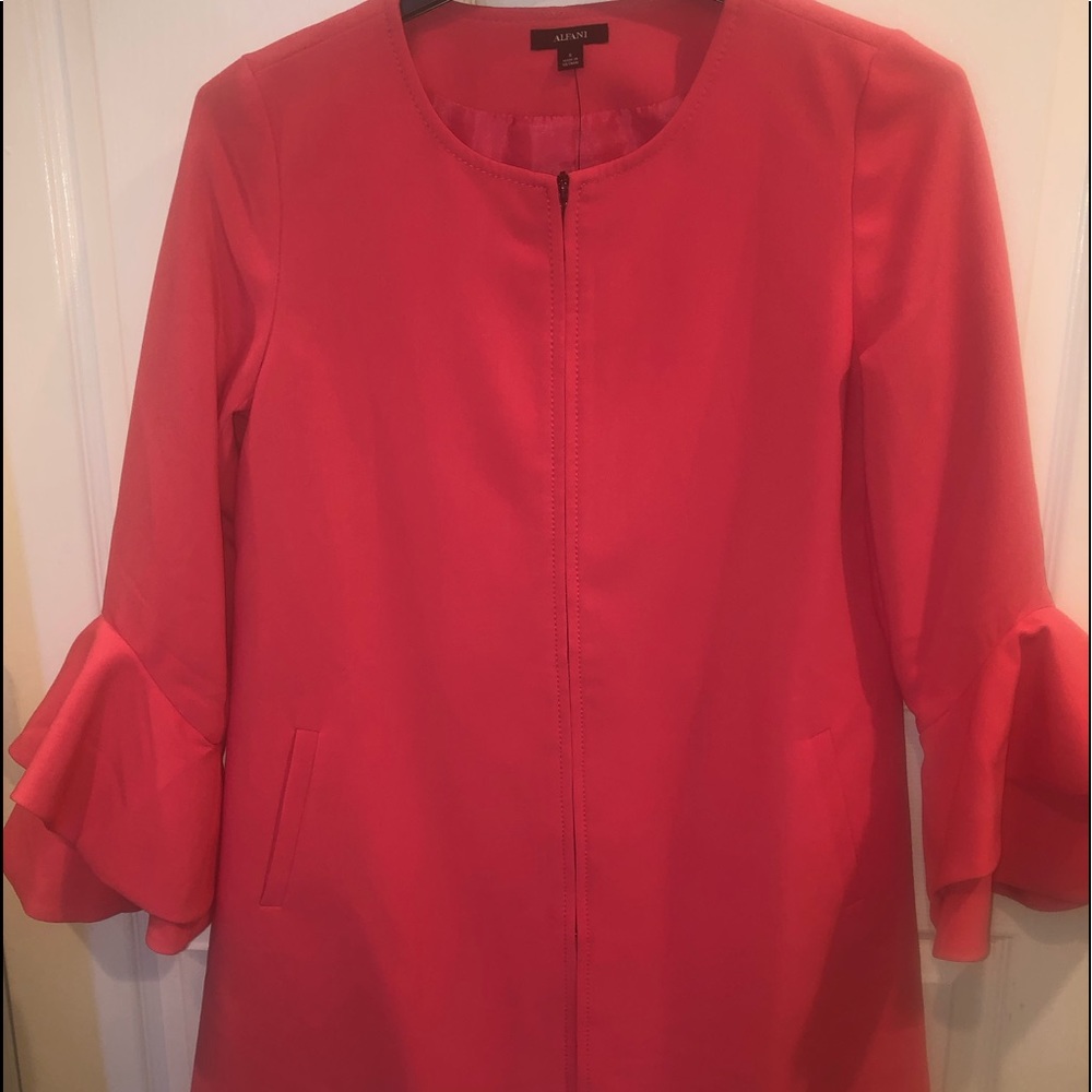 Ruffled Sleeve Jacket